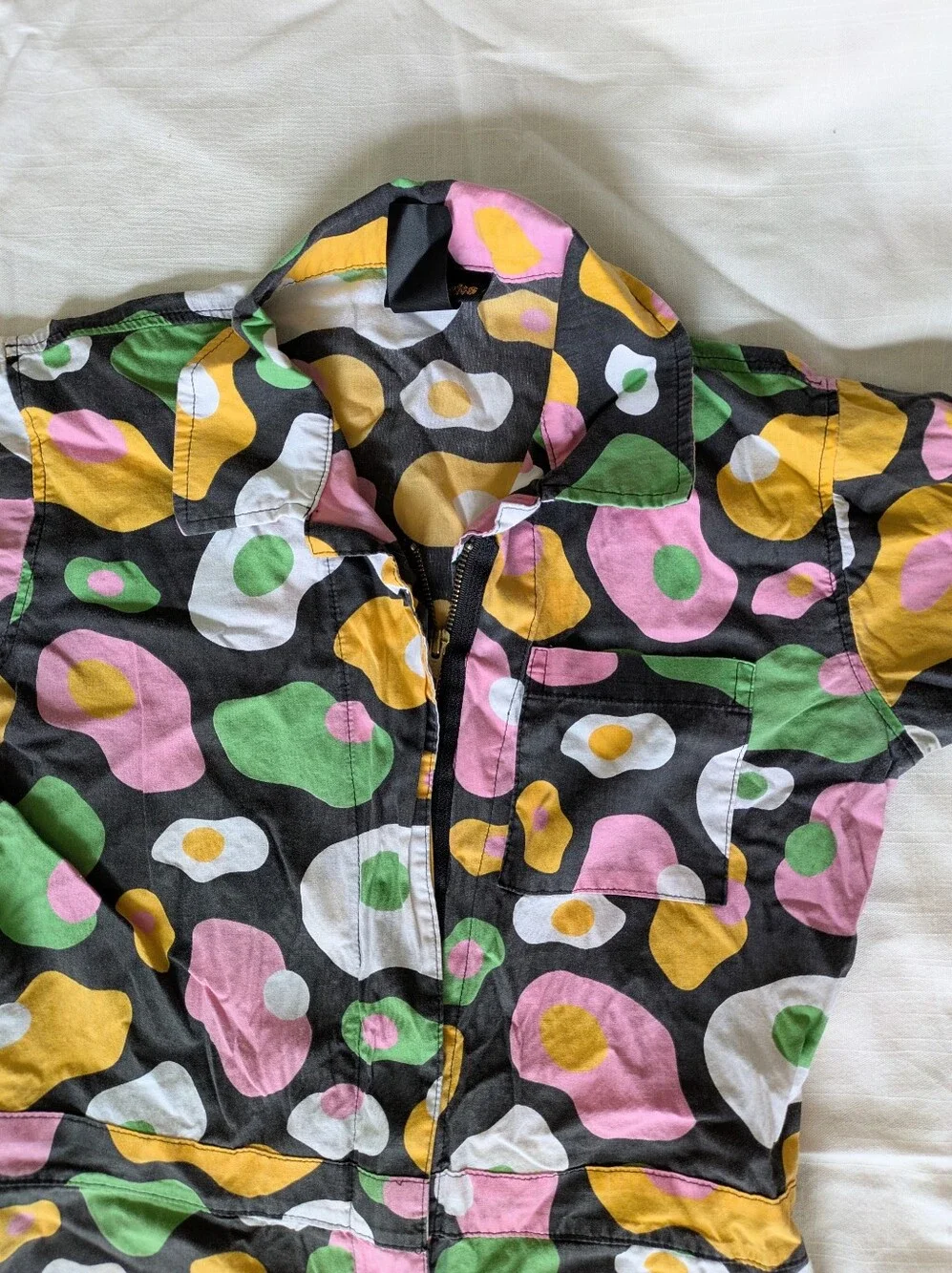 Nooworks Eggs Shortalls Jumpsuit - Picture 3 of 6